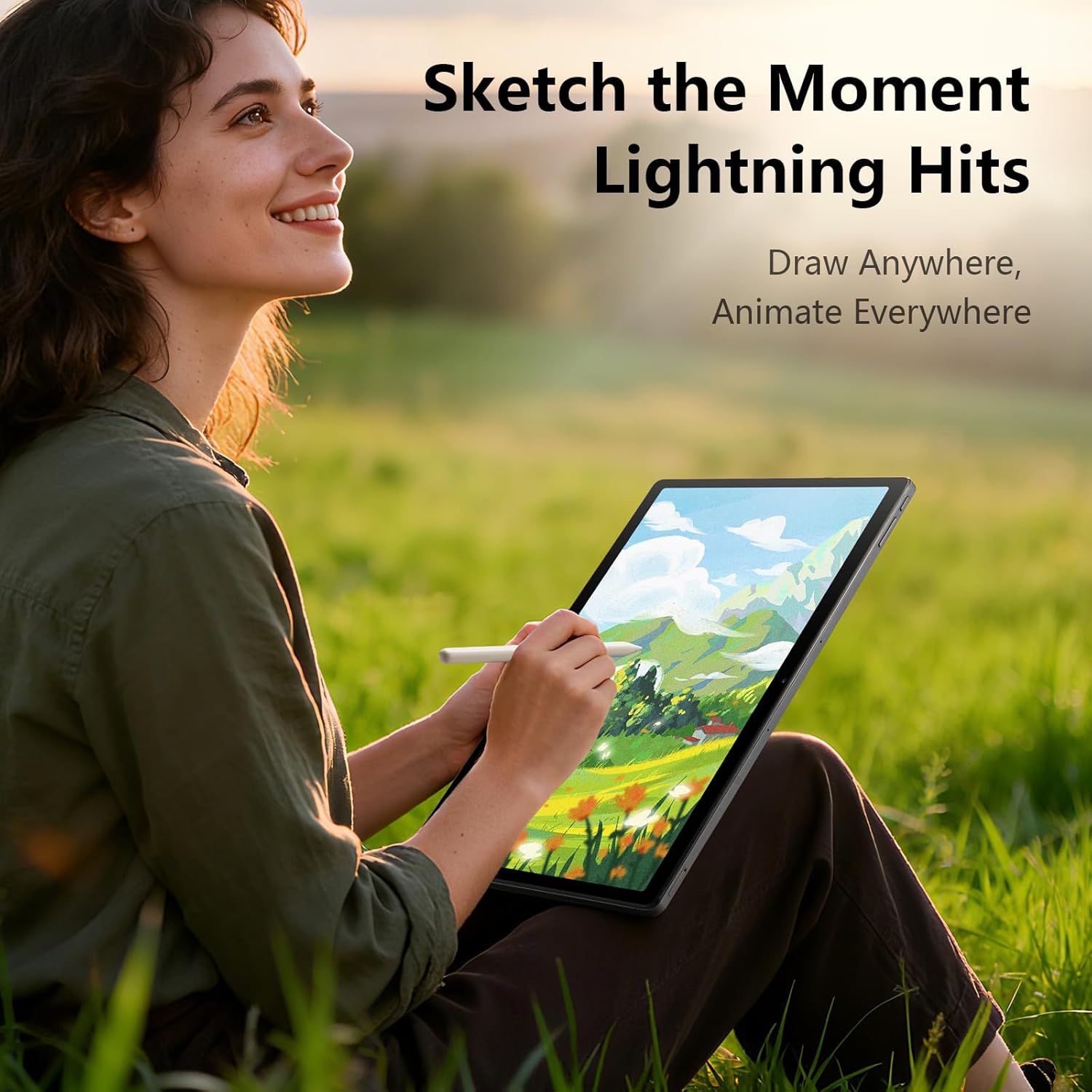 RubensTab T14 Drawing Tablet No Computer Needed,14.1 inch FHD Display,standalone,Octa-Core CPU,Pre-Installed Drawing Apps & Tutorials,More Bonus Items for Beginners, Artists, Students