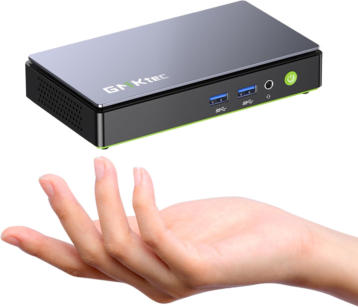 GMKtec AI Mini PC Gaming Desktop Computer Intel Core Ultra 7 256V (8C/8T Turbo 4.8 GHz) (Beats i9-13900HK/ R7 8745HS), NPU/GPU: 115 Tops, Intel ARC 140V, 16GB LPDDR5X, 1TB SSD, 5GbE LAN, Dual USB4