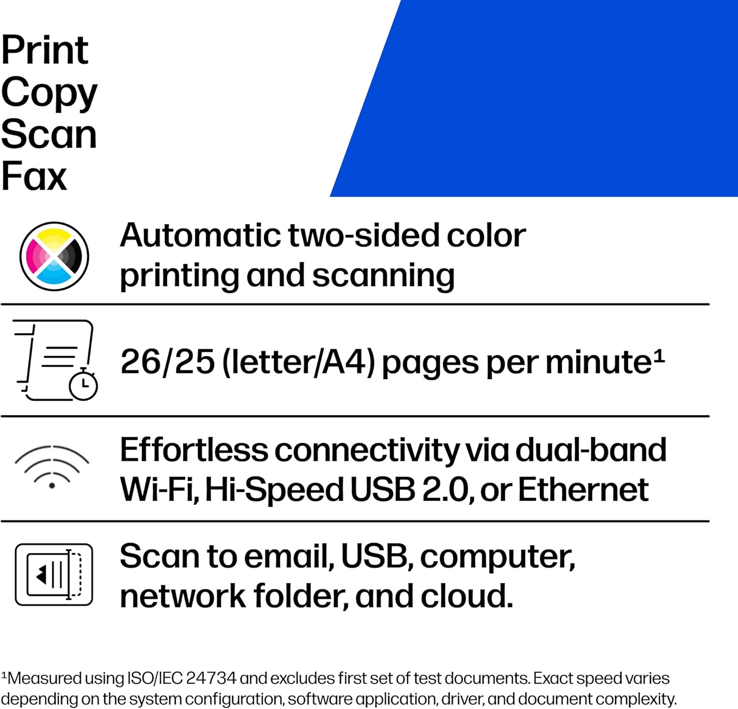 HP Color LaserJet Pro MFP 3301fdw Wireless All-in-One Color Laser Printer, Office Printer, Scanner, Copier, Fax, ADF, Duplex, Best for office (499Q5F)