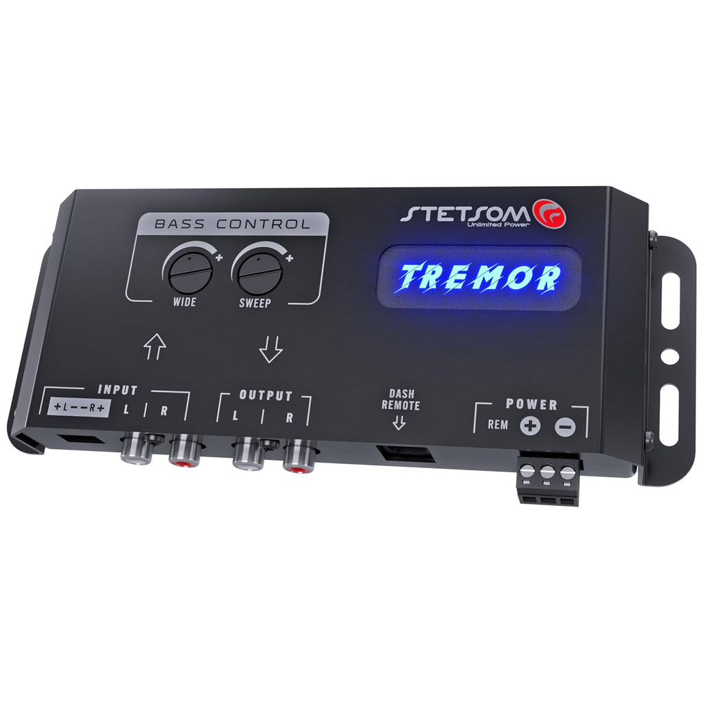 Stetsom Tremor Bass Restoration Processor, Car Audio Bass Booster Expander with Remote (Mexico Sticker Free)