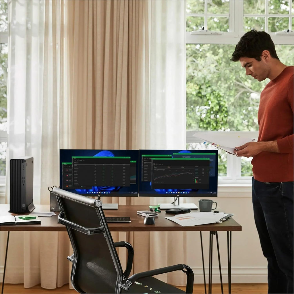 HP Desktop Computer Elite SFF G9| 6-core 5GHz Ryzen-5 Processor(1.3 Times Faster Than Intel i7-1255U) | 16GB DDR5 RAM, 512GB SSD| WiFi| Bluetooth| HDMI, USB, RJ-45| Windows 11 Pro| W/Wired KB & Mouse
