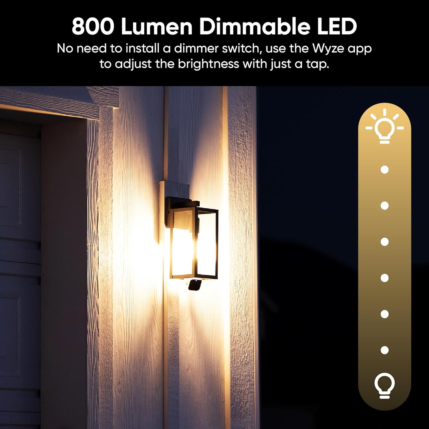 WYZE Bulb Cam Security Camera, 2K HD Outdoor Light Bulb Camera, Color Night Vision, Dimmable LED Bulb, Motion Detection, Siren Alarm, Works w/Alexa/Google Assistant (2 Pack)