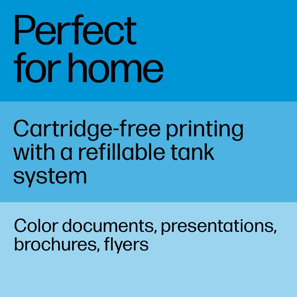 HP Smart Tank Plus 651 Wireless All-in-One Printer, Ink Tank Printer-for-Home Use, 2 Years of Ink Included Auto Document Feeder, Mobile Print, Scan, Copy, Fax, an EcoTank Alternative (7XV38A)