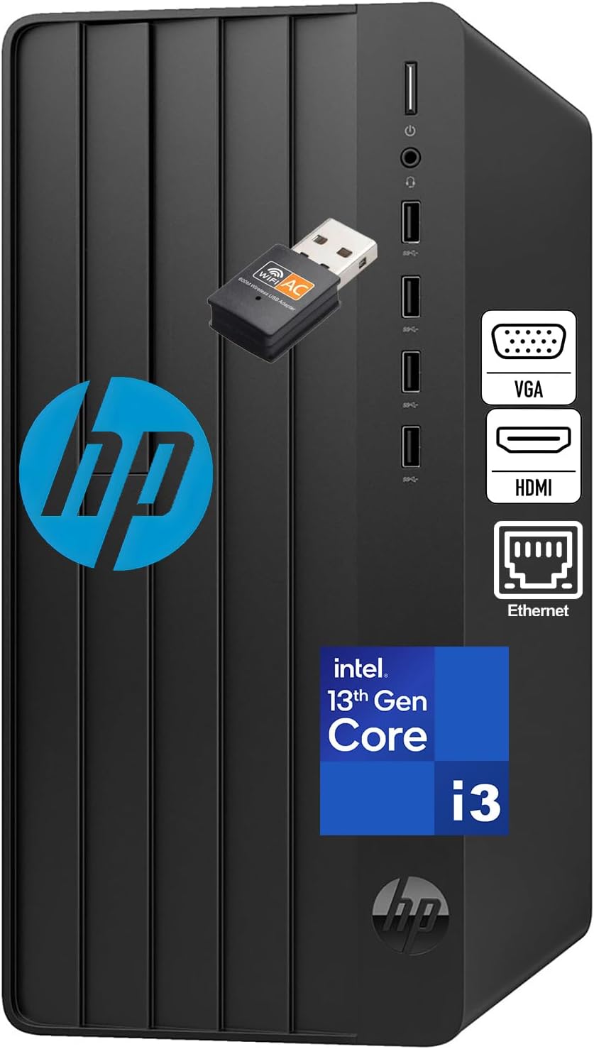 HP Business Desktop Tower 290 G9 Computer| Intel 13th Gen Quad-Core| 16GB DDR4 | 512GB SSD | Lifetime Office 365 | WiFi Adapter | Complete Setup | Keyboard Included | Windows 11 Home | 2026 Pro Tower