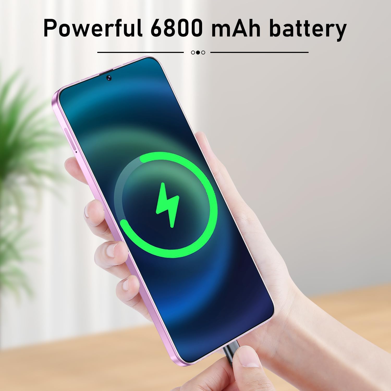 I25 Ultra Unlocked Smartphone, 12GB RAM 512GB ROM, HD Display, 48MP+108MP Camera, Android 15, 6800mAh Battery, 5G Dual SIM, Octa-Core Snapdragon 8 Gen3 (Pink)