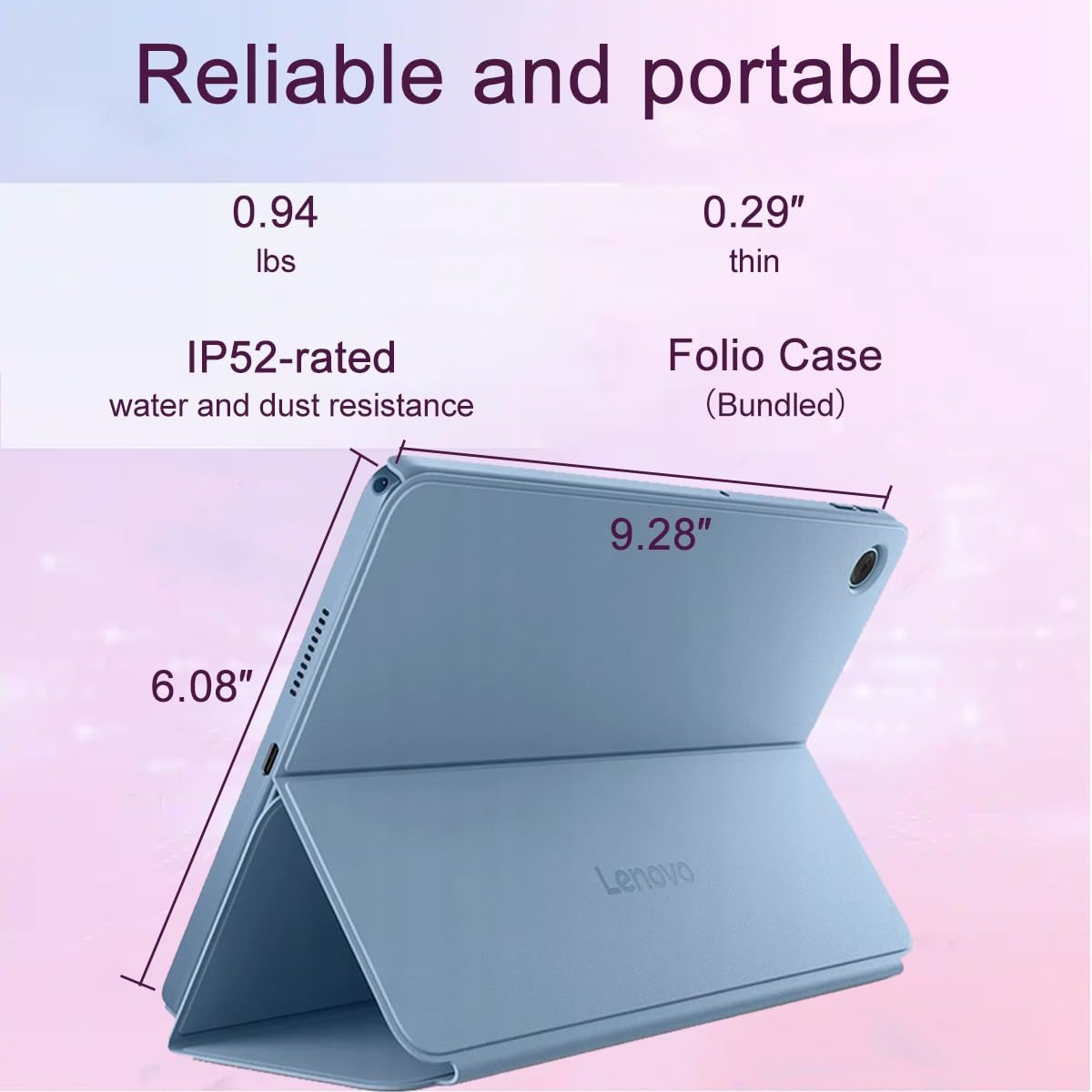 Lenovo Tab M10 10.1" Idea Android Tablet, 192GB Storage (128GB eMMC+64GB SD Card), FHD+ (1920x1200), 8-Core MediaTek, Ultra-Light Design for Kids, Student, Gaming, Long Battery Life, 8MP+5MP Camera