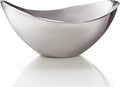 nambe Butterfly Bowl | For Hot and Cold Foods, Salads, Soups, Fruit | Made of Metal Alloy | Oven and Freezer Safe Serving Bowl for Entertaining, Decorative Centerpiece for Kitchen | Silver, 11"