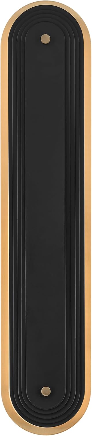 Kichler Tauri 24.5 Inch Modern Medium LED Sconce Wall Light, in Champagne Bronze, Wall Mount Vertically or Horizontally, (24.5" H x 5.25" W), 52811CPZLED