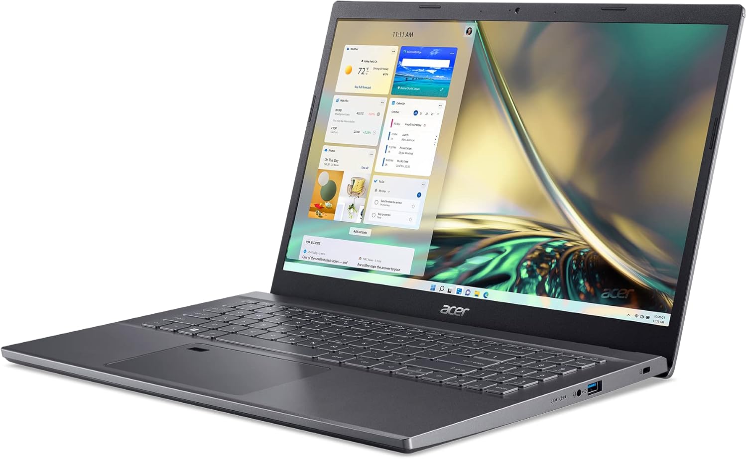 acer Aspire 5 A515-57G-58R7 Slim Laptop | 15.6" Full HD IPS | Intel Core i5-1240P | NVIDIA GeForce RTX 2050 | 8GB DDR4 | 512GB SSD | Wi-Fi 6 | Thunderbolt 4 | Fingerprint Reader | Backlit KB | Win 11