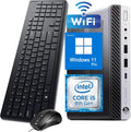 HP EliteDesk 800 G4 Mini Business Desktop Computer, Intel Core i5-8500 PC, 8GB DDR4 RAM, 256GB NVMe SSD, WiFi, Bluetooth, Keyboard & Mouse, Win11 Pro (Renewed)