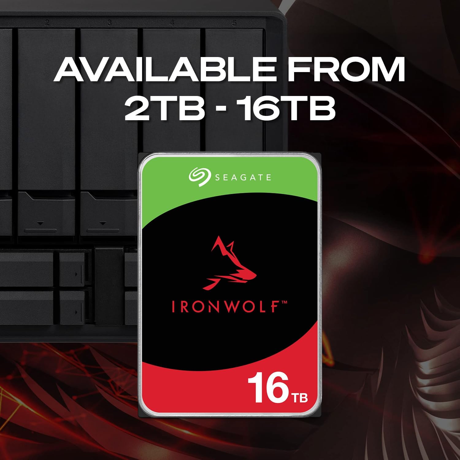Seagate IronWolf 8TB NAS Internal Hard Drive HDD – 3.5 Inch SATA 6Gb/s 7200 RPM 256MB Cache for RAID Network Attached Storage – Frustration Free Packaging (ST8000VNZ04/N004)