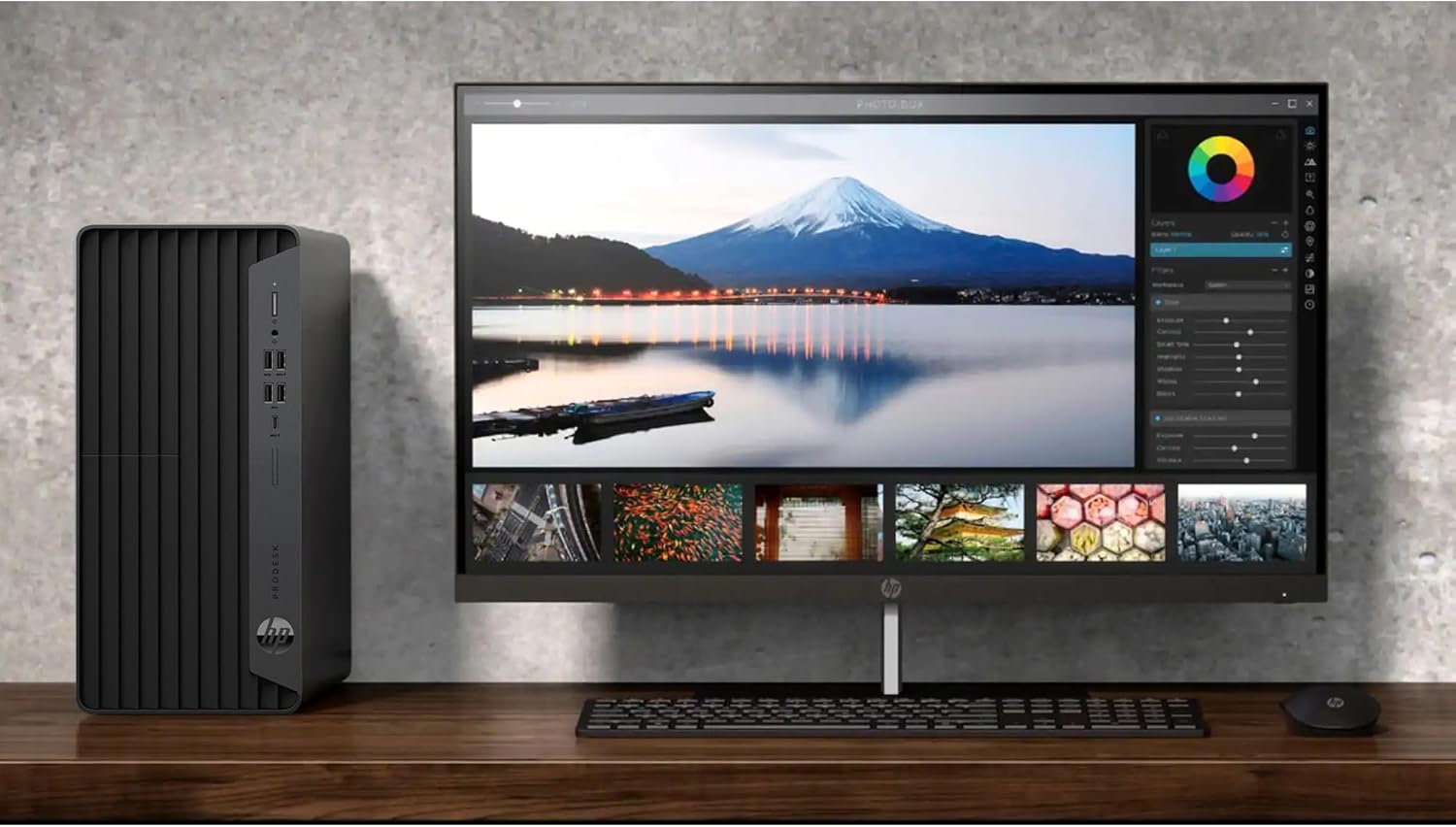 HP Desktop Computer Tower PC, Intel i5-10400F, (16GB DDR4 RAM, 1TB PCIe SSD), WiFi Adapter, Keyboard & Mouse Included, Slience Design for Home use& Student Daily Study, Windows 11 Pro, Jet Black