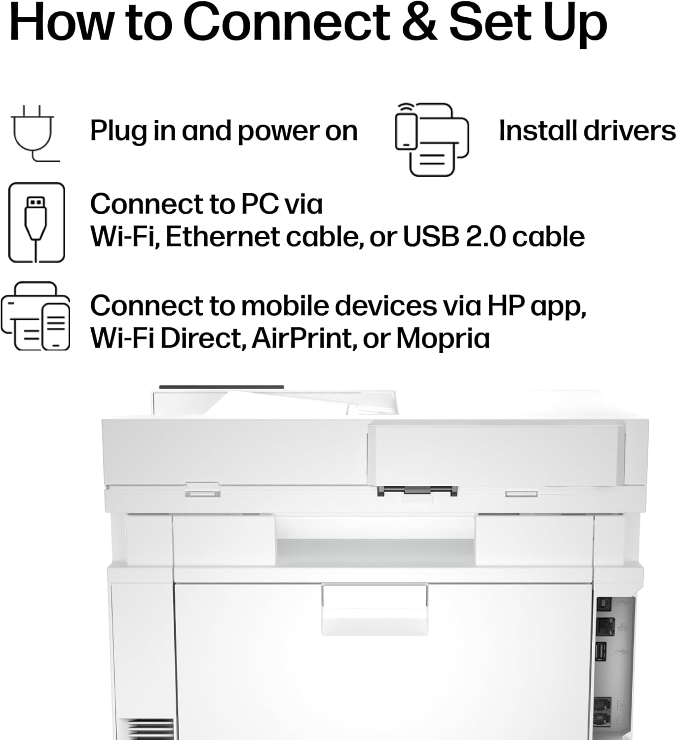 HP Color LaserJet Pro MFP 4301fdw Wireless All-in-One Color Laser Printer, Scanner, Copier, Fax, Best-for-Office