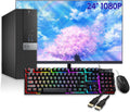 Dell Optiplex 5040 SFF Computer Desktop PC and Monitor 24" 1080p, Intel Core i5-6500, 8GB RAM, 256GB SSD, Wired Keyboard & Mouse, Displayport, WiFi, BT, Windows 11 Pro (Renewed)