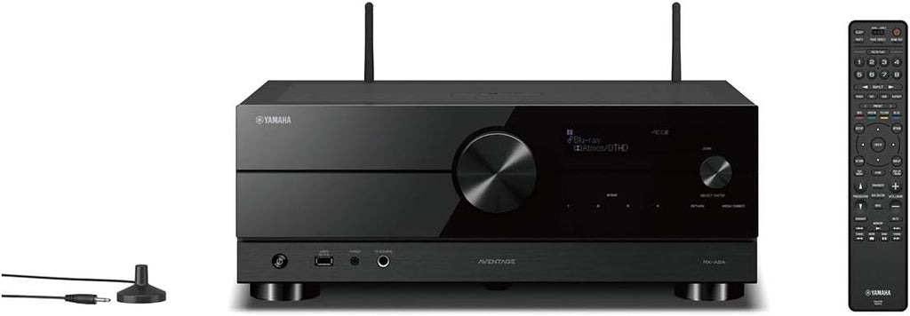 Yamaha RX-A2A AVENTAGE 7.2-Channel AV Receiver – 8K and 4K/120 HDMI, eARC, Dolby Atmos, DTS:X, Wi-Fi, Bluetooth, MusicCast