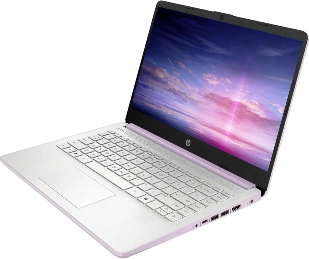 HP 14" HD Student Business Laptop, Intel Quad-Core N150, 8GB RAM, 128GB UFS, 1 Year Office 365, Slim Design, Webcam, HDMI, Bluetooth, WiFi, Win 11 S, Honey Lavender