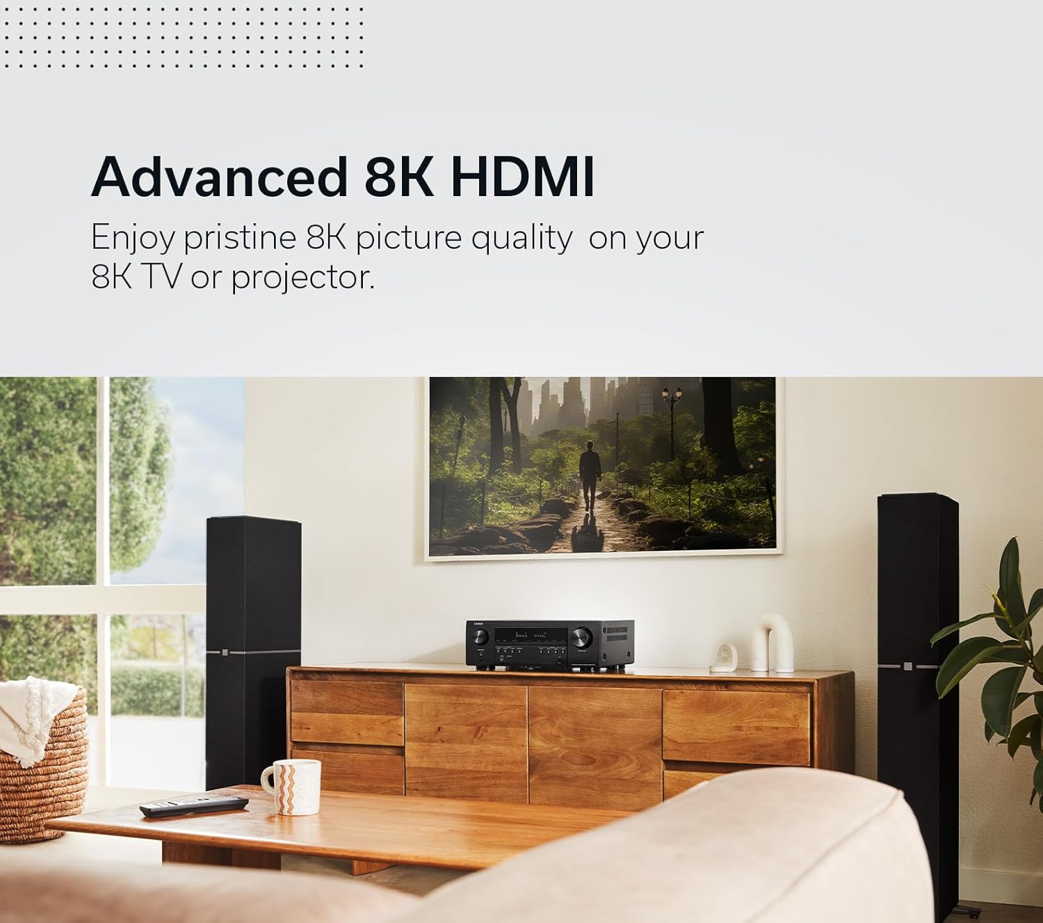 Denon AVR-S770H 7.2 Ch Home Theater Receiver - 8K UHD HDMI Receiver (75W X 7), Wireless Streaming via Built-in HEOS, Wi-Fi, Dolby TrueHD, DTS Neural:X & DTS:X Surround Sound, Bluetooth Amplifier