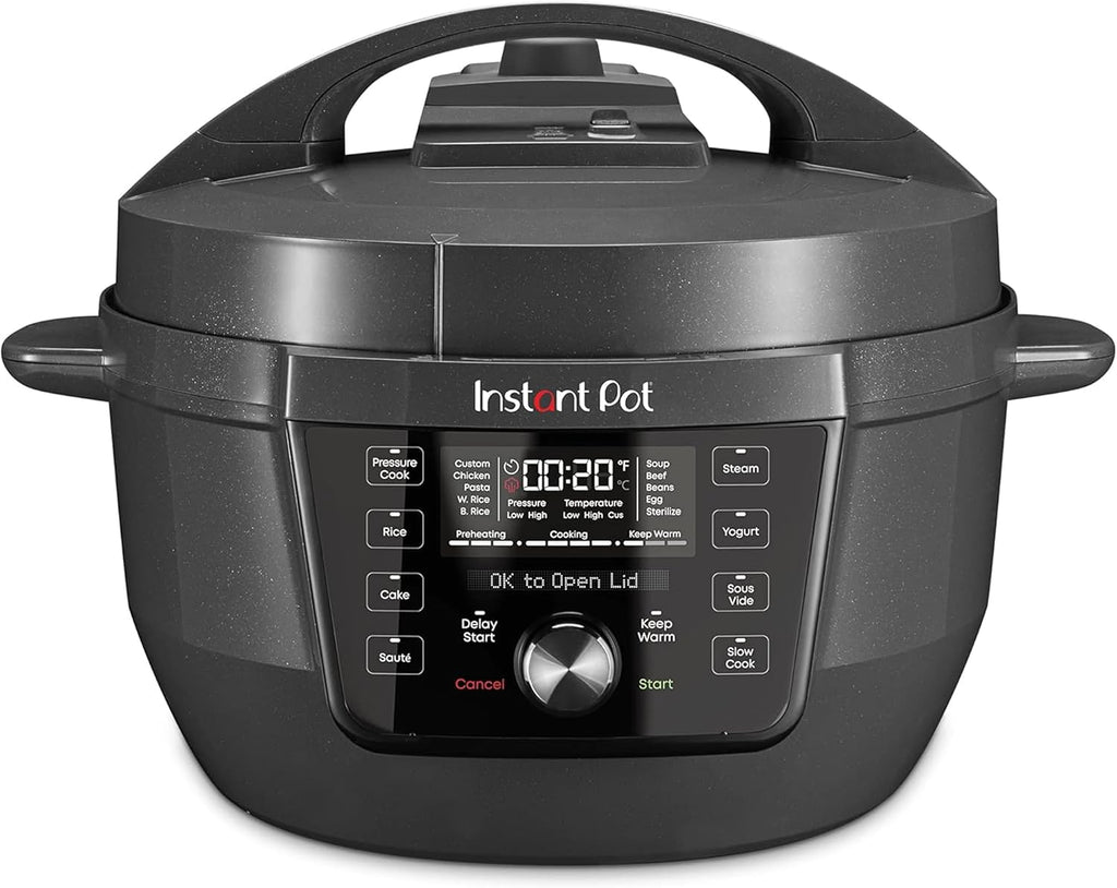 Instant Pot RIO Wide Plus, 9-in-1 Electric Pressure Cooker, 35% Larger Cooking Surface, WhisperQuiet Steam Release, Multi-Cooker, Slow Cook, Rice Maker, Steamer, Sauté, Cake, & Warmer, 7.5 Quarts