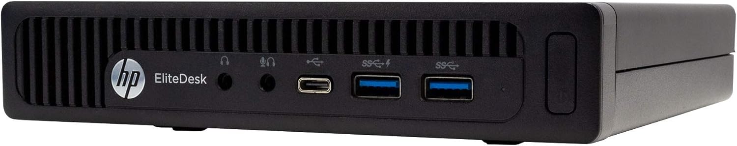 HP EliteDesk 800 G2 Desktop Mini Business PC, Intel Quad-Core i5-6500T up to 3.1G, 16GB DDR4, 240GB SSD, VGA, DP, Win 11 Pro 64 bit (Renewed)