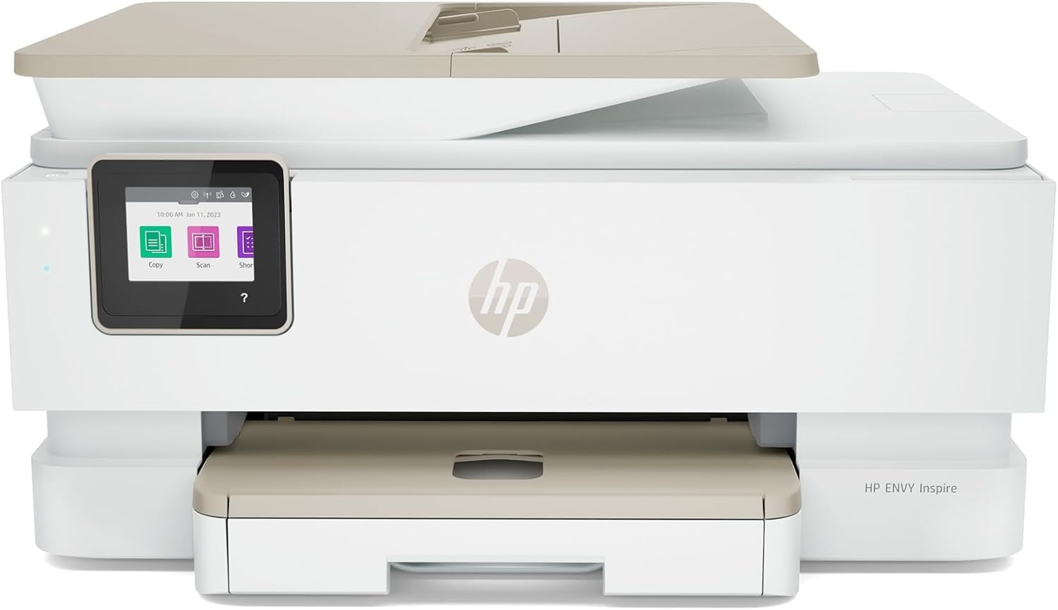 HP Envy Inspire 7955e Inkjet Printer All in One Wireless Printer Copy Scanners 2.7 Inch Touchscreen 15ppm Black 10ppm Color Phone Computer Wireless Printers for Home Use Office 1W2Y8A (Renewed Pemium)