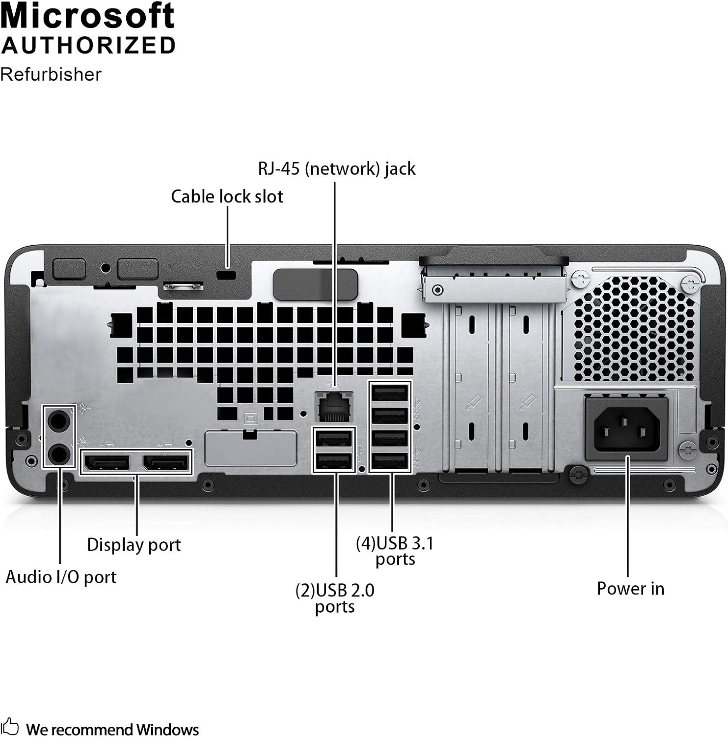 HP Business Desktop ProDesk 600 G3 SFF Computer, Intel Core i5-6500 3.2GHz, 16GB RAM, 512GB SSD, Windows 11 (Renewed)