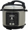 6qt 10-in-1 Electric Pressure Cooker, 1050w Programmable Multi-Cooker, Versatile Slow Cooker & Rice Cooker, Easy-to-use Black Kitchen Appliance