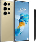 C24 Ultra Unlocked Phones, Android 14.0 Cell Phone, 6800mAh Battery Fast Charging Mobile Phone, 5G Smartphone, 8GB+256GB Dual SIM Dual Standby, Unlocked Phones with Tool Pen (Gold)