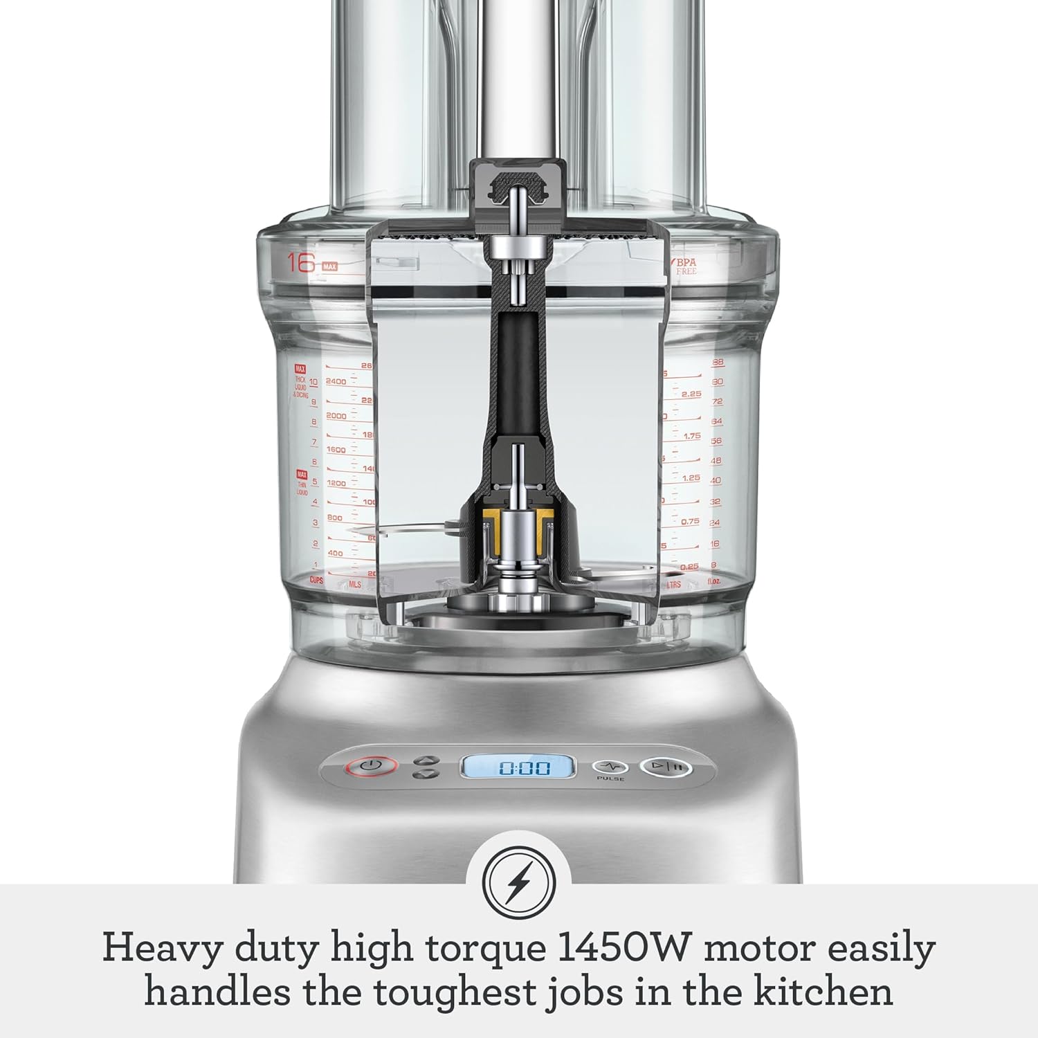 Breville BFP810 Sous Chef 16 Cup Food Processor, Large, Brushed Stainless Steel