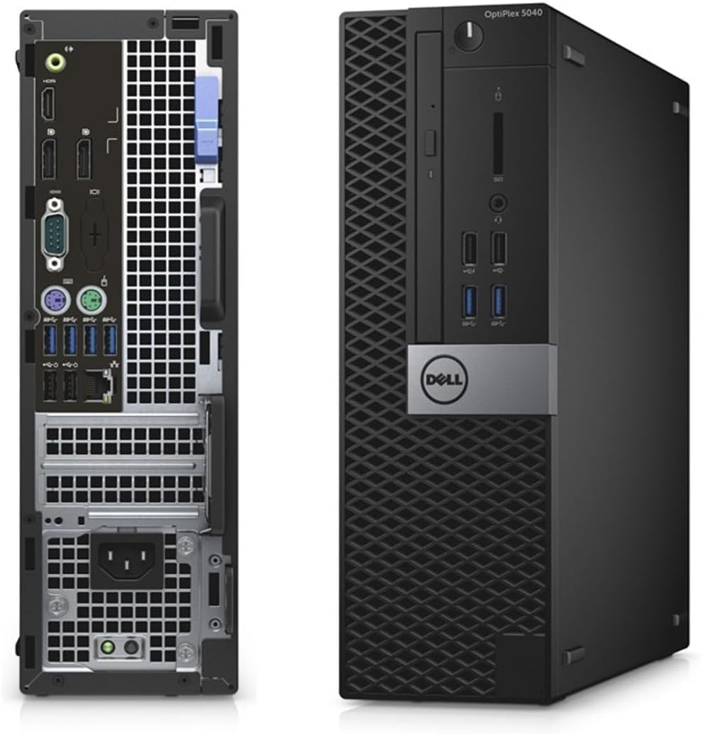 Dell OptiPlex 5040 SFF Desktop Computer PC Bundle Setup with New 23.8" FHD Monitor, Inter Core i5-6600 3.3GHz, 8GB RAM, 256GB SSD, Keyboard & Mouse, Wi-Fi, Bluetooth, Windows 11 Pro (Renewed)