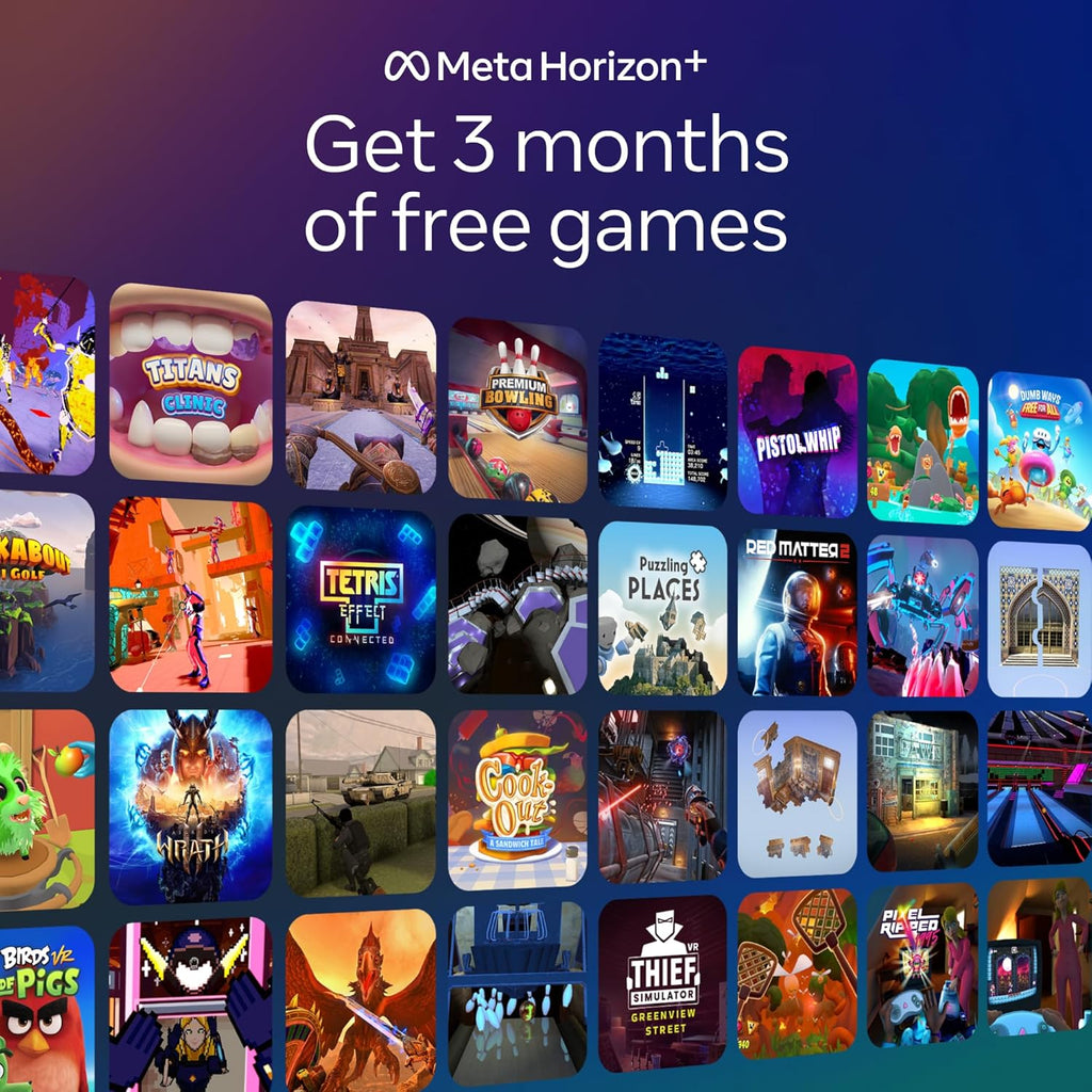 Meta Quest 3 512GB | VR Headset — Thirty Percent Sharper Resolution — 2X Graphical Processing Power — Virtual Reality Without Wires — Access to 40+ Games with a 3-Month Trial of Meta Horizon+ Included