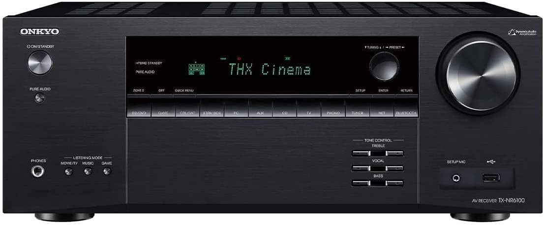Onkyo TX-NR6100 7.2 Channel THX Certified Network AV Receiver - Black