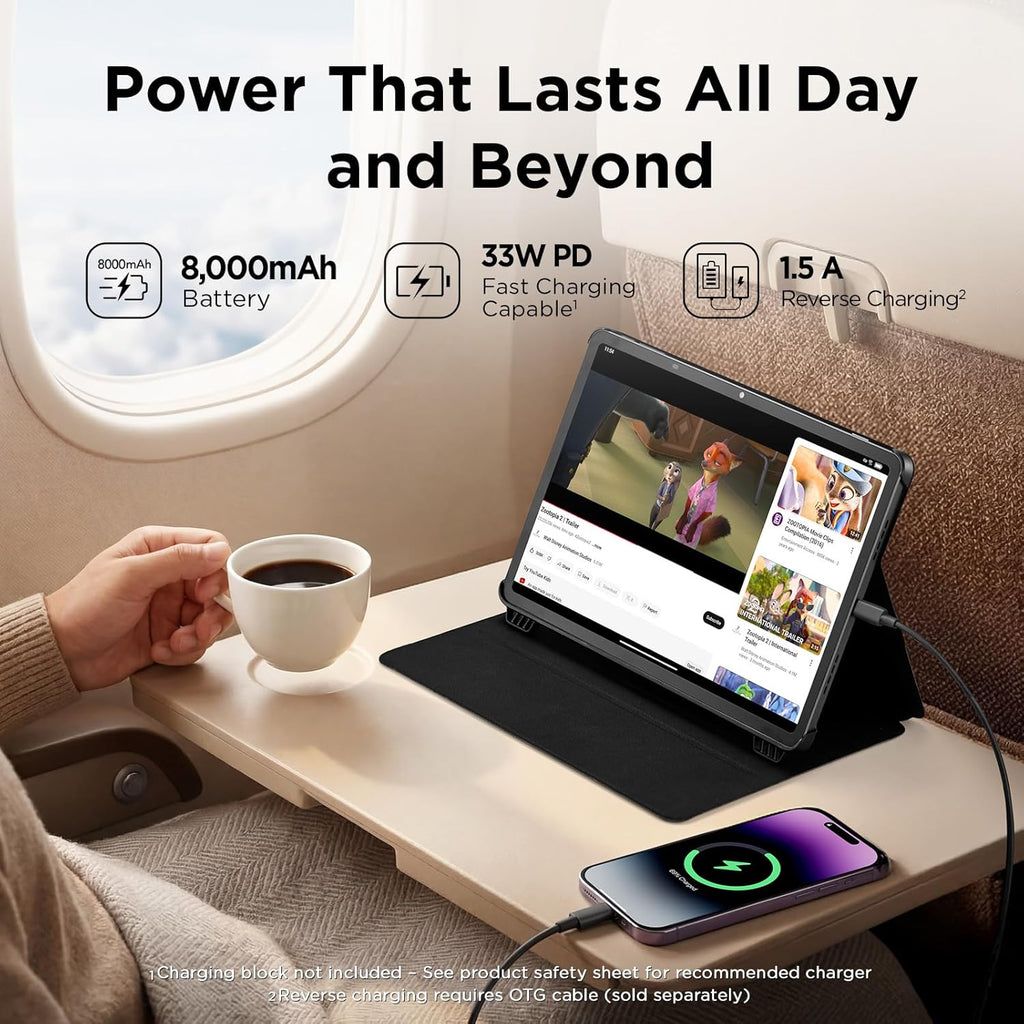 TCL NXTPAPER 11 Plus Android Tablet, 11.5" 120Hz 2.2K Drawing Pad & Digital Notebook, 4096-Level Stylus & Flip Case Included, NXTPAPER 4.0 Display, AI Tools, 8+8GB RAM, 256GB Storage, 8000mAh Battery