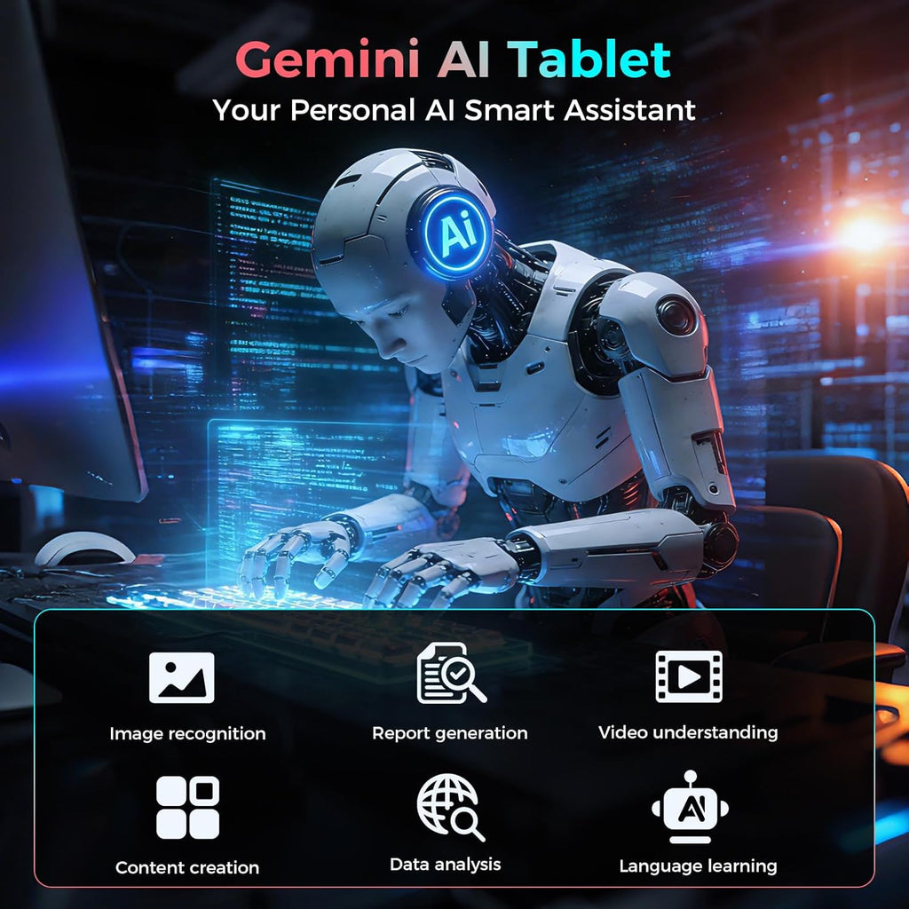 Tablet with Keyboard, 2026 Android 15 tablet with 26GB+256GB+2TB Expand, 10 Inch Tablet PC with 8-Core, Gemini AI, 5G WiFi, 8000mAh, BT5.0, GPS, Electronics Tablets with Case/Mouse/Stylus(Black Case)