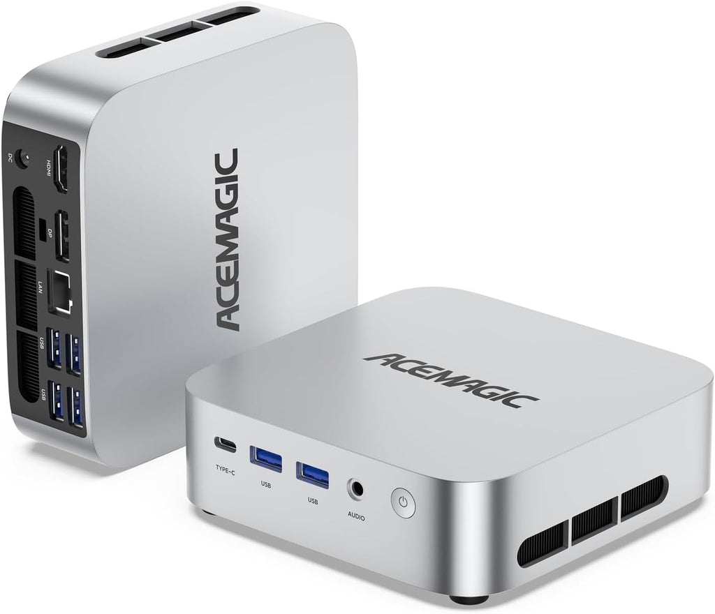 ACEMAGICIAN M1 Mini PC AMD Ryzen 7 7735HS 24GB LPDDR5 512GB PCle SSD Mini Computers(8C/16T, up to 4.75GHz), Windows 11 Pro Radeon 680M 4K Triple Display Desktop Computer 3.2Type-C/LAN 2.5G/BT5.2/WiFi6