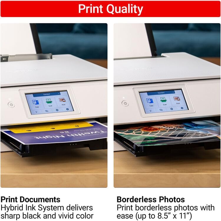 Canon PIXMA TS8820 Wireless All-in-One Inkjet Printer | Print Copy Scan | High-Resolution Photo Color Output for Home Office Creative Projects Everyday Documents + 32GB Card + More (8 Items)