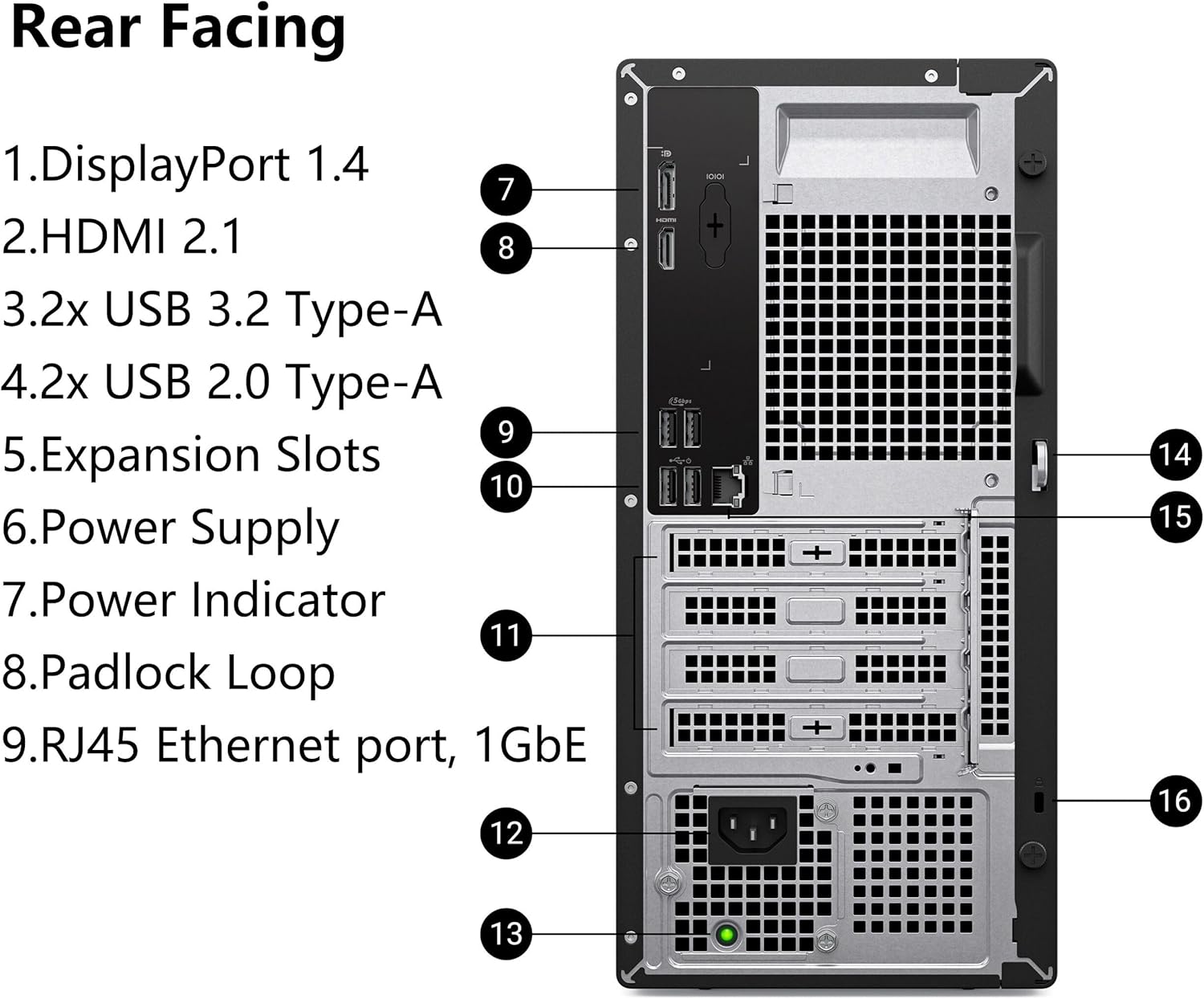 Dell Vostro Tower, 12th Gen Intel 4-Core i3-12100, 16GB DDR5 RAM, 512GB PCIe SSD, WiFi 6, Bluetooth, Windows 11 Pro