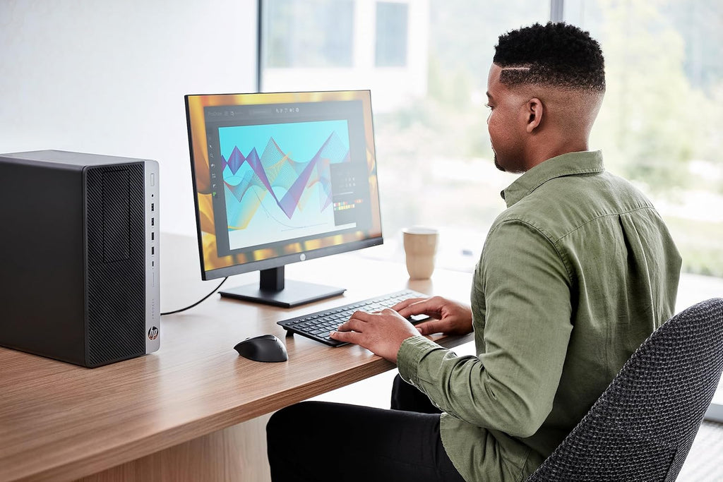 HP ProDesk 600 G4 Mini Tower Desktop, Windows 11 Pro Computer MT PC, Intel Core i5-8500, 8GB RAM, 256GB SSD, Keyboard & Mouse, WiFi, Bluetooth (Renewed)
