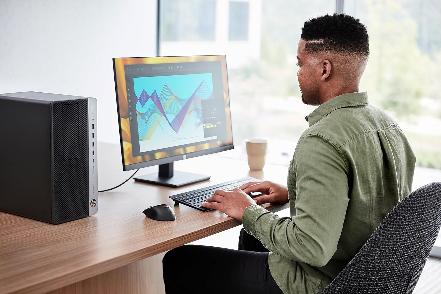 HP ProDesk 600 G4 Mini Tower Desktop, Windows 11 Pro Computer MT PC, Intel Core i5-8500, 8GB RAM, 256GB SSD, Keyboard & Mouse, WiFi, Bluetooth (Renewed)