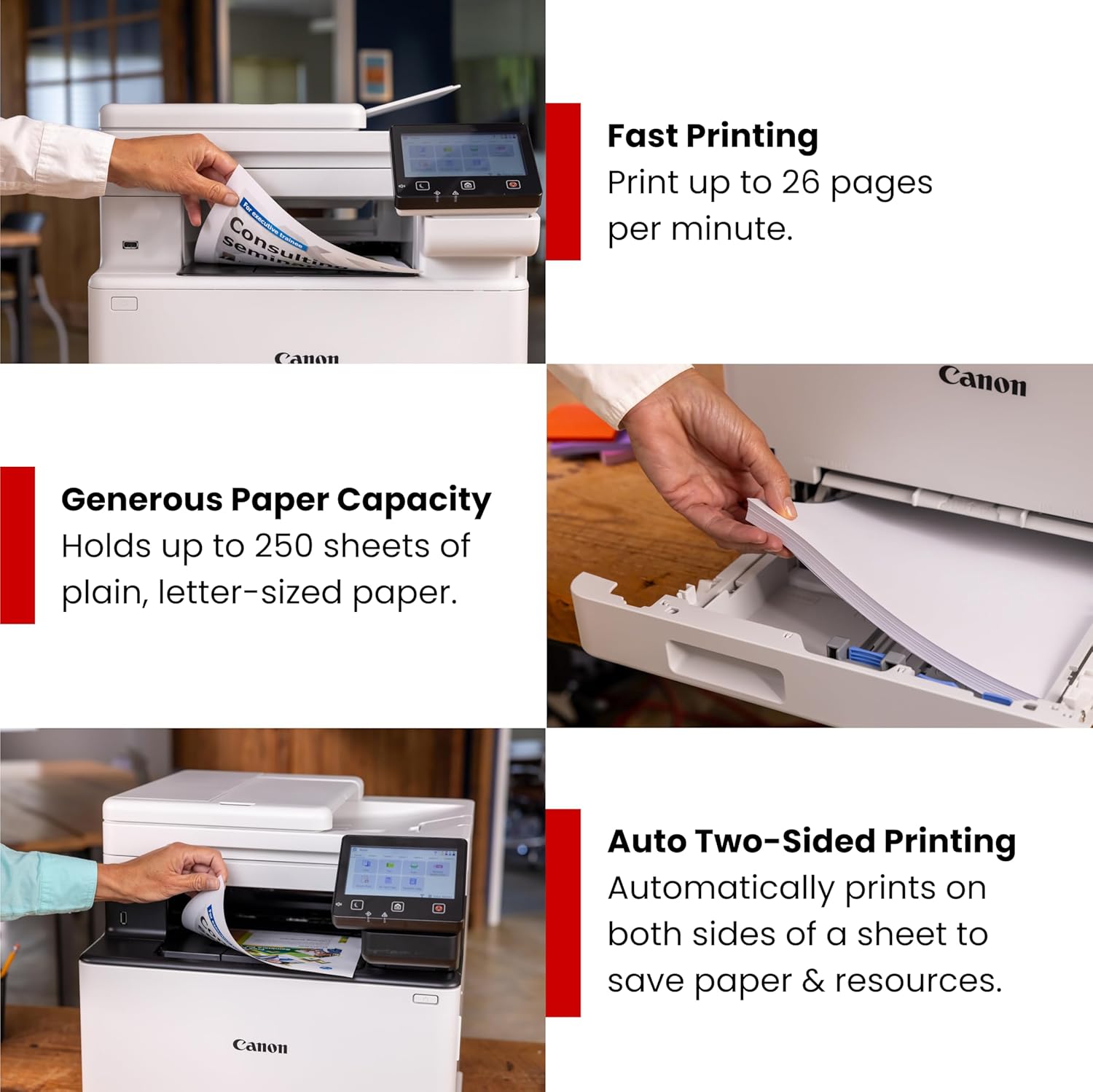 Canon Color imageCLASS MF662Cdw - Wireless Duplex Laser Printer with Copier, Scanner, 3 Year Limited Warranty, 26 PPM