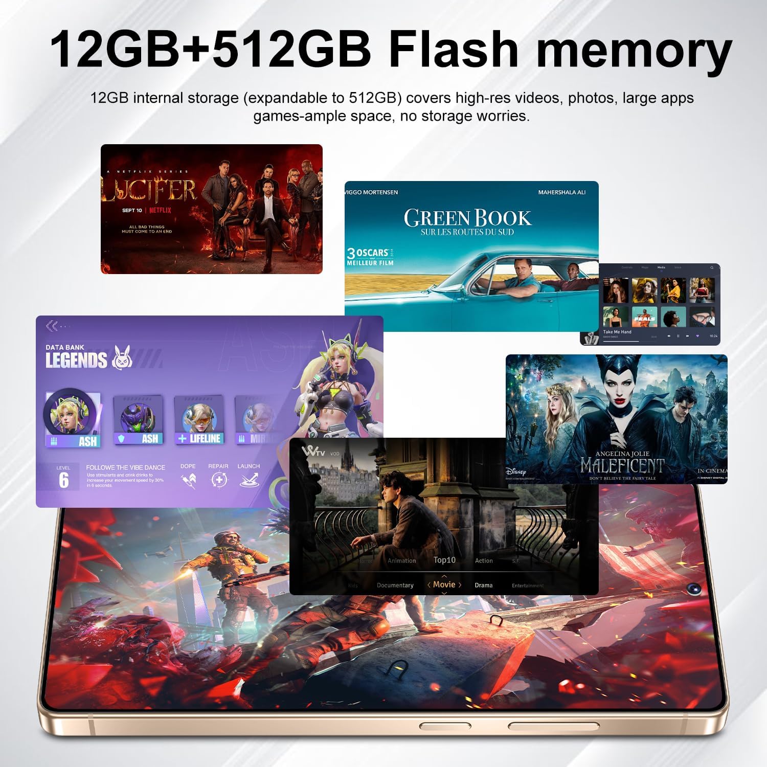 I26 Ultra Unlocked Phone: Built-in Stylus, 12GB+512GB, Snapdragon 8 Gen 3 | 108MP Camera & 6800mAh Battery | 5G Android 15 (Titanium Rosered)