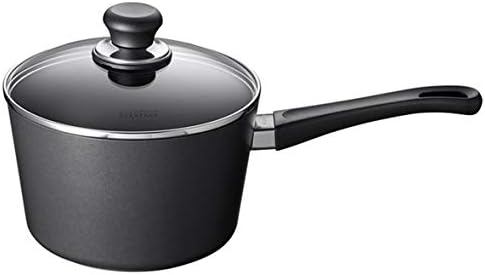 SCANPAN USA Inc Scanpan Classic 3-Quart Covered Saucepan, Black/Clear