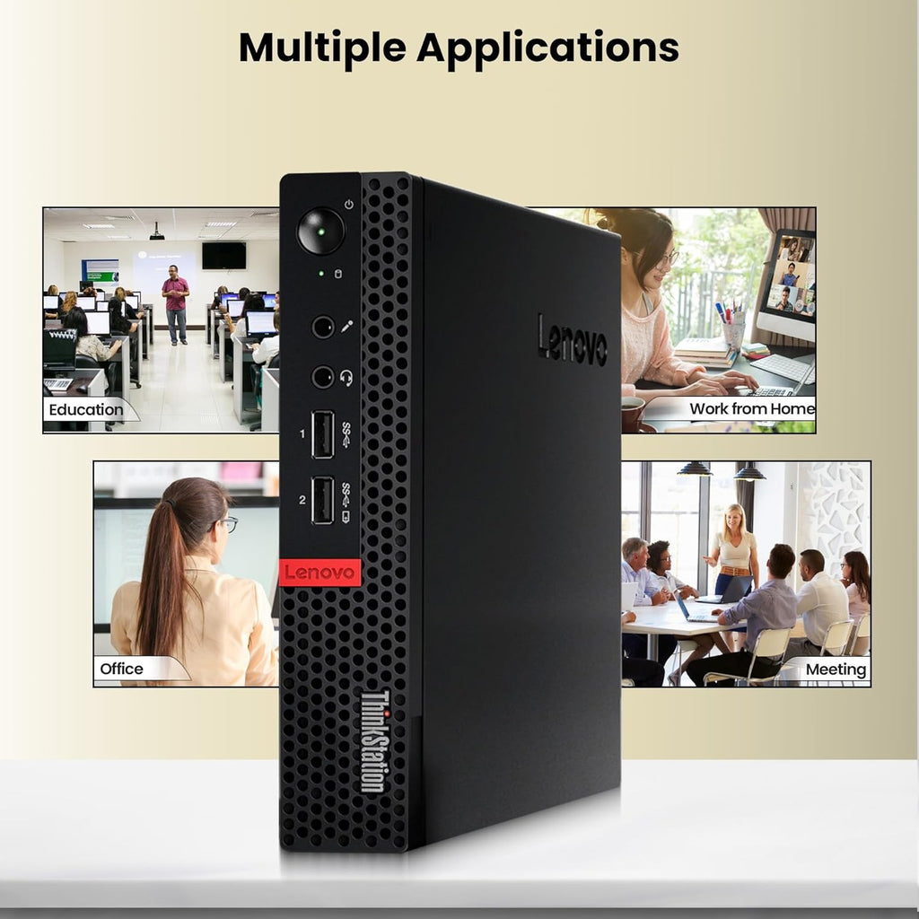 Lenovo ThinkStation P320 Mini PC - Intel Core i7-7700T - 16GB DDR4 RAM - 512GB NVMe SSD - Wi-Fi - Windows 11 Pro - NVIDIA Quadro P600 GPU - Tiny Desktop - Compact Business Desktop (Renewed)