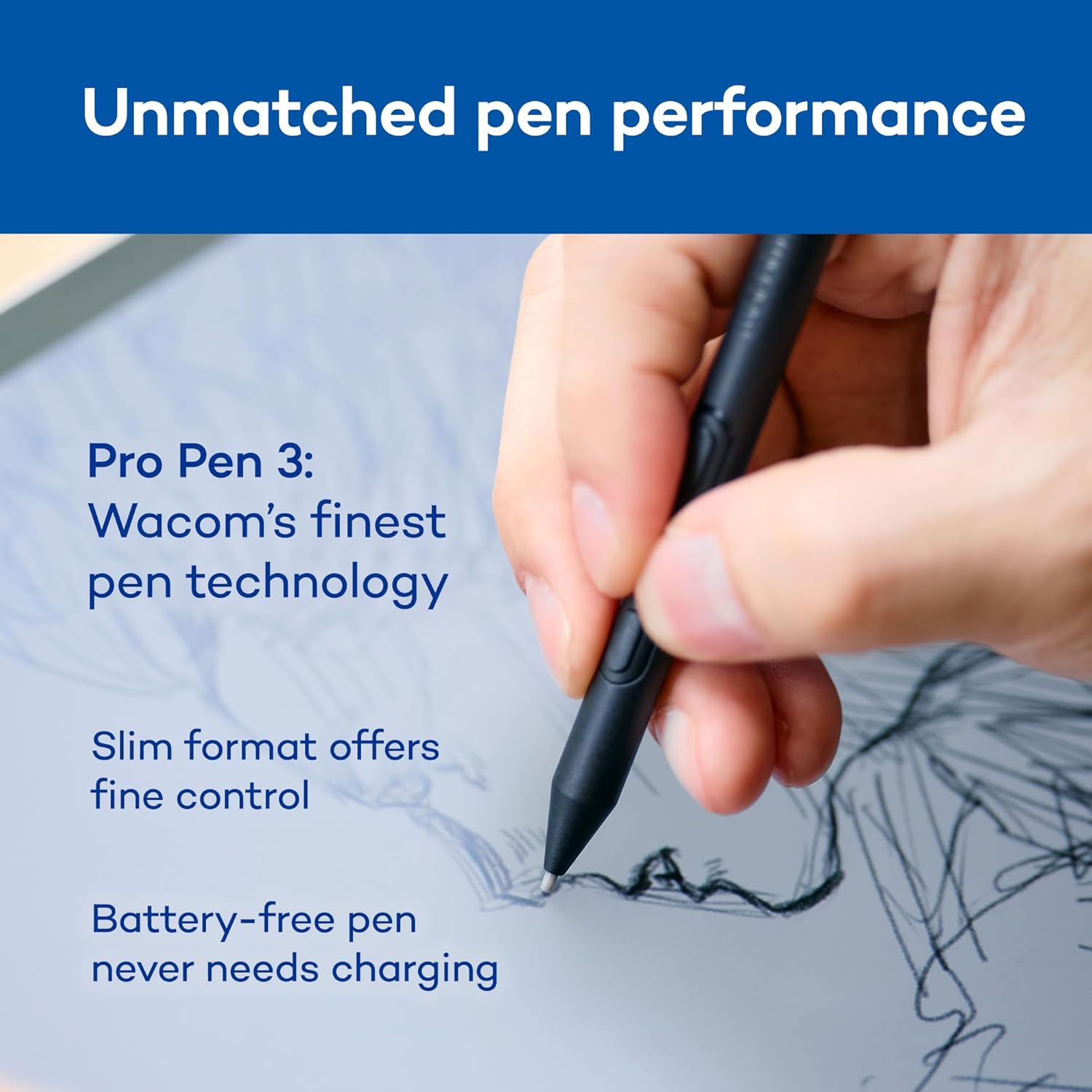 Wacom MovinkPad Pro 14, Android Mobile Drawing Tablet, 14" OLED No Computer Needed, Battery-Free Slim Pro Pen 3, 12GB RAM/256GB Storage, Anti-Glare Matte Screen, All-In-One Portable Digital Art Tablet