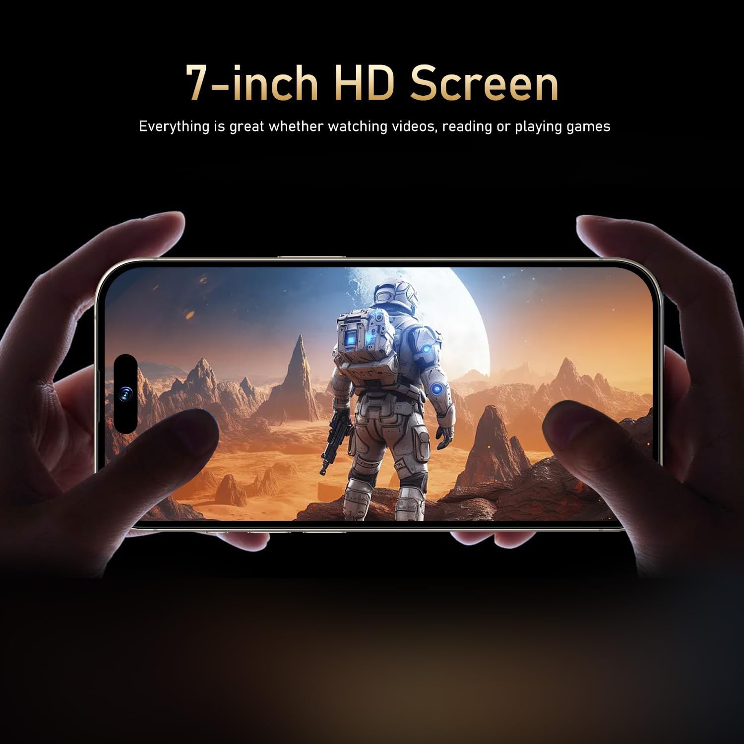 A16 PX Unlocked Phon 8-core Android 13 Phone 8GB+256GB Unlocked Android Phone 108MP+48MP Camera Pixels 6800mAh Battery 7inch HD LCD Screen Cell Phone 5G Dual SIM (White)
