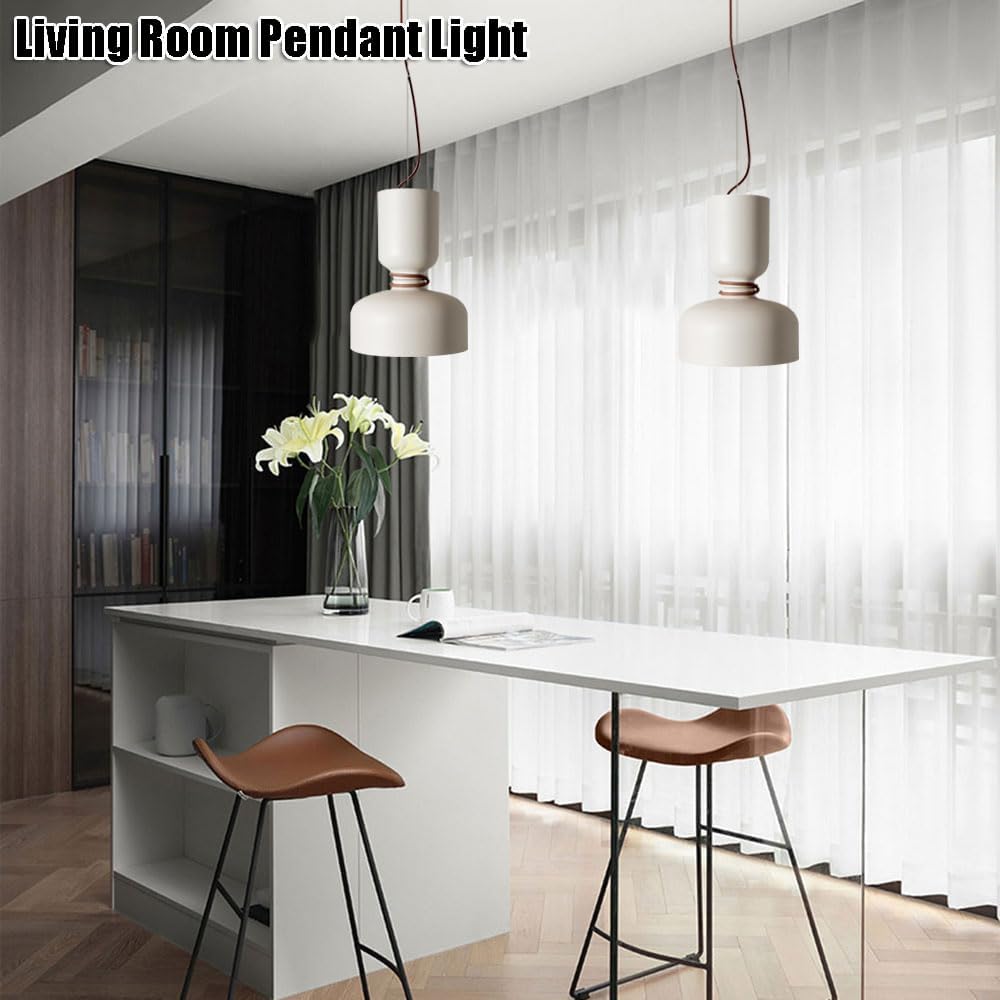 Nordic Industrial Style Hanging Lamp, Creative Personality Iron Art Chandelier, E27 Base Single Head Pendant Light, Living Room Bedroom Coffee Shop Decoration Light Fixtures