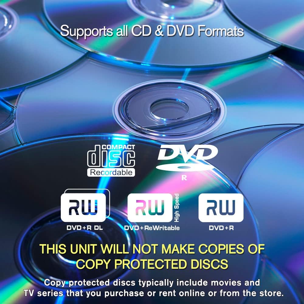 24X 1 to 1 CD DVD M-Disc Supported Duplicator Copier Tower with Free Copy Protection