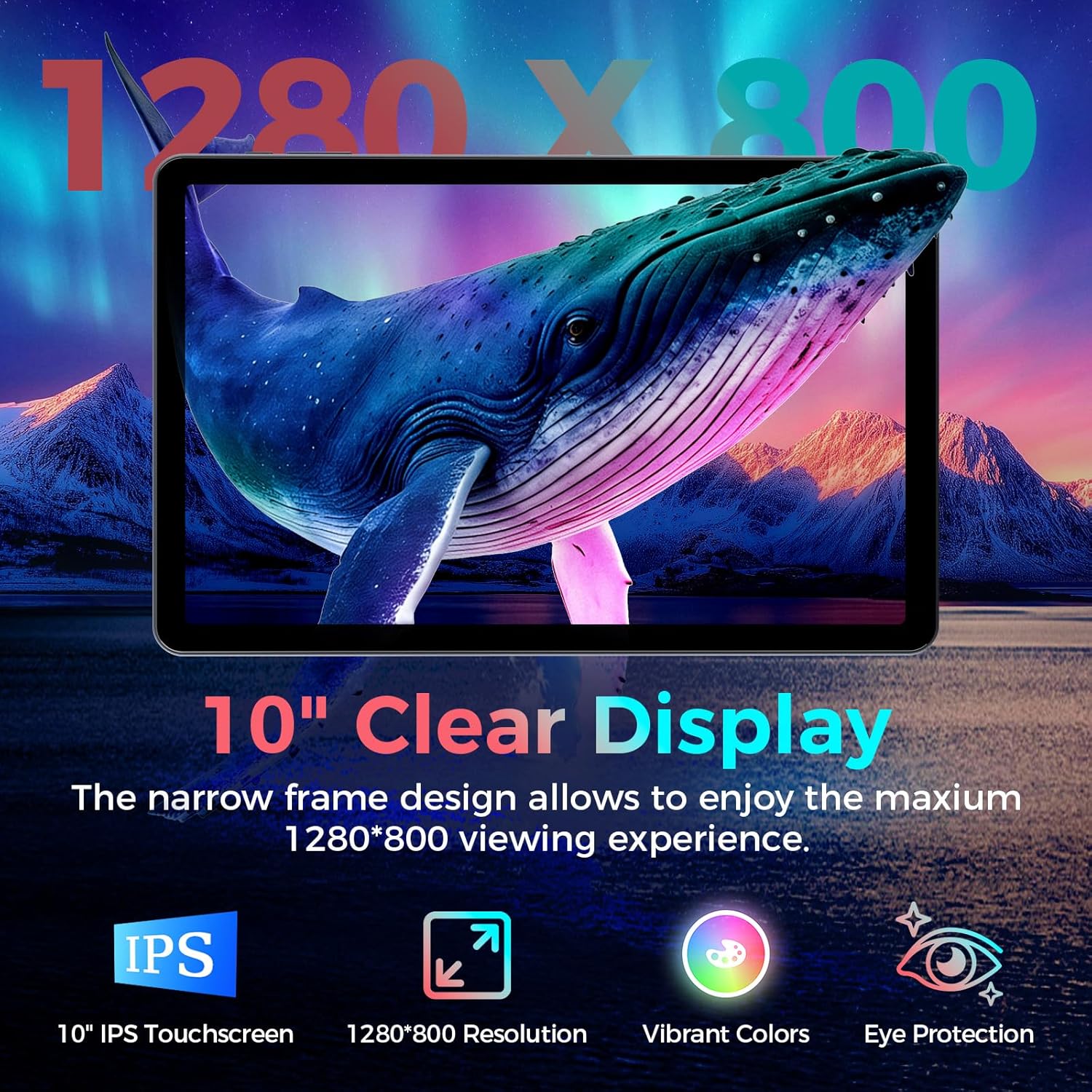 Tablet with Keyboard, 2026 Android 15 tablet with 26GB+256GB+2TB Expand, 10 Inch Tablet PC with 8-Core, Gemini AI, 5G WiFi, 8000mAh, BT5.0, GPS, Electronics Tablets with Case/Mouse/Stylus(Black Case)