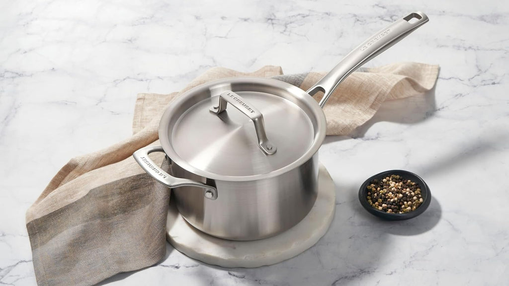 Le Creuset Stainless Steel Essential Saucepan, 2qt