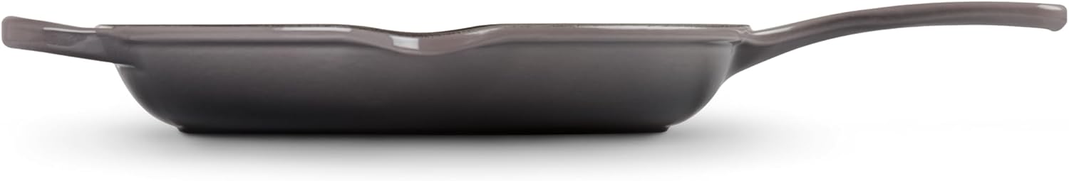 Le Creuset Enameled Cast Iron Signature Iron Handle Skillet, 10.25", Oyster