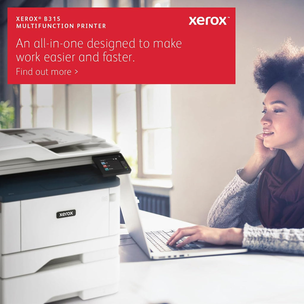 Xerox B315DNI All-in-One, Laser, B&W, Wireless, RADF, Letter, Print, Scan, Copy, Fax, Energy Star Certified, Up to 42PPM